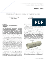 Fitness-For-Service Analysis of Skelp-End Welds in Spiral Pipes