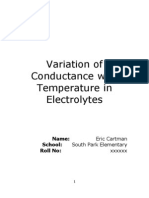 Chemistry Project - Conductivity