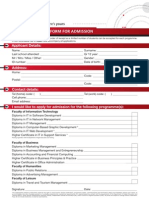 CC Application Form 2012