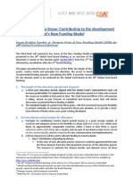 Issues Briefing Number 3: Decision Point of New Funding Model (NFM) For 28th Global Fund Board Meeting