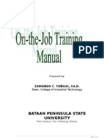 Ojt Manual - University Modified 2010