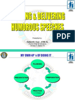 Tips On Delivering Humorous Speech