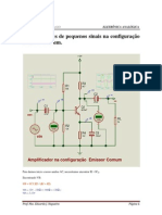 Amplificadores de Pequenos Sinais Na Configuração Emissor Comum