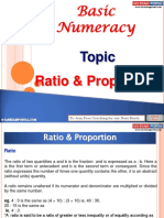 Basic Numeracy Ratio Proportion