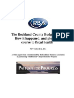 The Rockland County Budget Crisis: How It Happened, and Plotting A Course To Fiscal Health