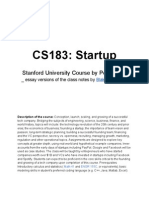 Peter Thiel's CS183 - Startup - Class Notes Essays