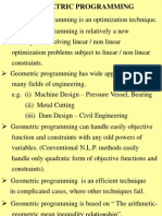 Geometric Programming Lecture