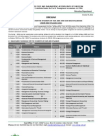 ICMAP New Reshuffled Courses Schedule 2012