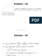 ECE307 Antenna Engineering Class Numerical Problems - 01-10