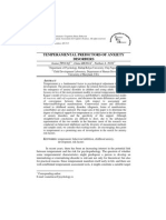 Temperamental Predictors of Anxiety Disorders: Ioana łINCAŞ, Oana BENGA, Nathan A. FOX