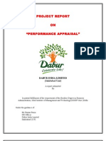 Project Report ON "Performance Appraisal": Dabur India Limited (Sahibabad Unit)