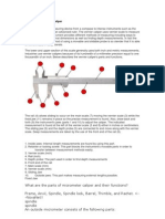 Parts of The Vernier Caliper