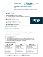 Application Form 2013 - UWC Australia