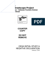 La Brea Initial Study - Negative Declaration