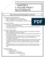 COST-VOLUME-PROFIT RELATIONSHIPS (KEY TERMS & CONCEPTS TO KNOW) (ACC102-Chapter5new PDF