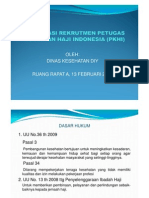 Sosialisasi Rekrutmen Petugas Kesehatan Haji Indonesia (Pkhi