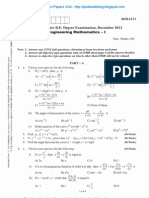 Engg Mathematics - 1 Dec 2012 PDF