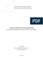 THE ROLE OF BRAND IN CONSUMER BEHAVIOR CASE: HOW SNEAKERS HAVE TURNED INTO STATUS SYMBOLS Business Administration Bachelor S Thesis International Management June