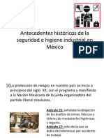 Antecedentes Históricos de La Seguridad e Higiene Industrial