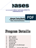 Ahmad Tariq Bhatti: (In Accordance With The Requirements of IAS 17 & FASB Statement 13)