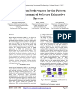 Model-Driven Performance For The Pattern and Advancement of Software Exhaustive Systems