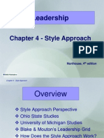 Leadership: Chapter 4 - Style Approach