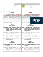 Amendments On theUSSC Contitution and By-Law (2012-2013) - VSU