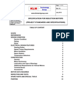 Project Standard and Specifications Electrical Induction Motors Rev01web