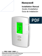 Honeywell TH2000 Series PRO Installation Instructions 02.10