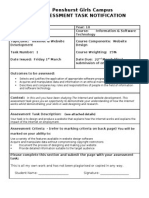 Assessment Task Notification Year 10 Ist Task 1