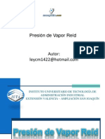 Presion Vapor Reid