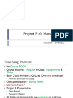 Session 1 - Project Risk Management