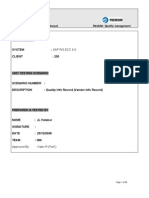 Unit Testing / User Manual Quality Management: Approved By: Kabir R (PWC)