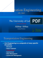 Transportation Engineering - Lecture - 1