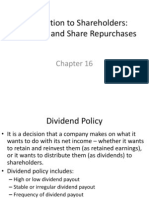 Distribution To Shareholders