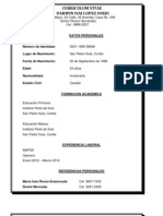 Curriculum Vitae Darwin Isai Lopez Osejo