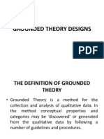 Grounded Theory Designs