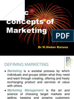 Basic Concepts of Marketing: DR M.Meher Karuna