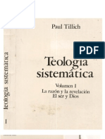 Paul Tillich - Teologia Sistematica (Volumen I)