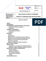 Project Standards and Specifications Piping Insulation Design Rev01