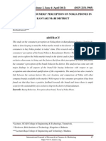 Ijrfm Volume 2, Issue 4 (April 2012) (ISSN 2231-5985) A Study On Consumers' Perception On Nokia Phones in Kanyakumari District