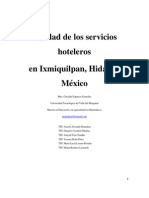 Calidad de Los Servicios Hoteleros