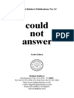 Could Not Answer (English)