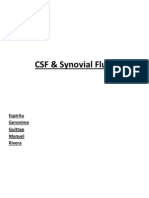 CSF and Synovial Fluid