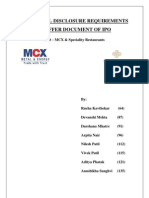 Group 1 Disclosures in IPO