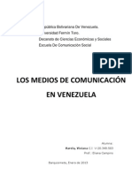 Los Medios de Comunicación en Venezuela