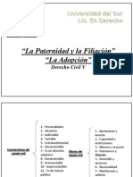 La Paternidad y La Filiación" "La Adopción