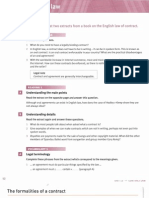 This Unit Looks at Two Extracts From A Book On The English Law of Contract