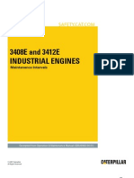 3408E and 3412E Industrial Engines: Maintenance Intervals