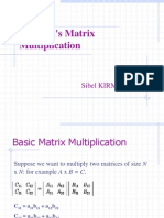 Strassen Matrix Multiplication